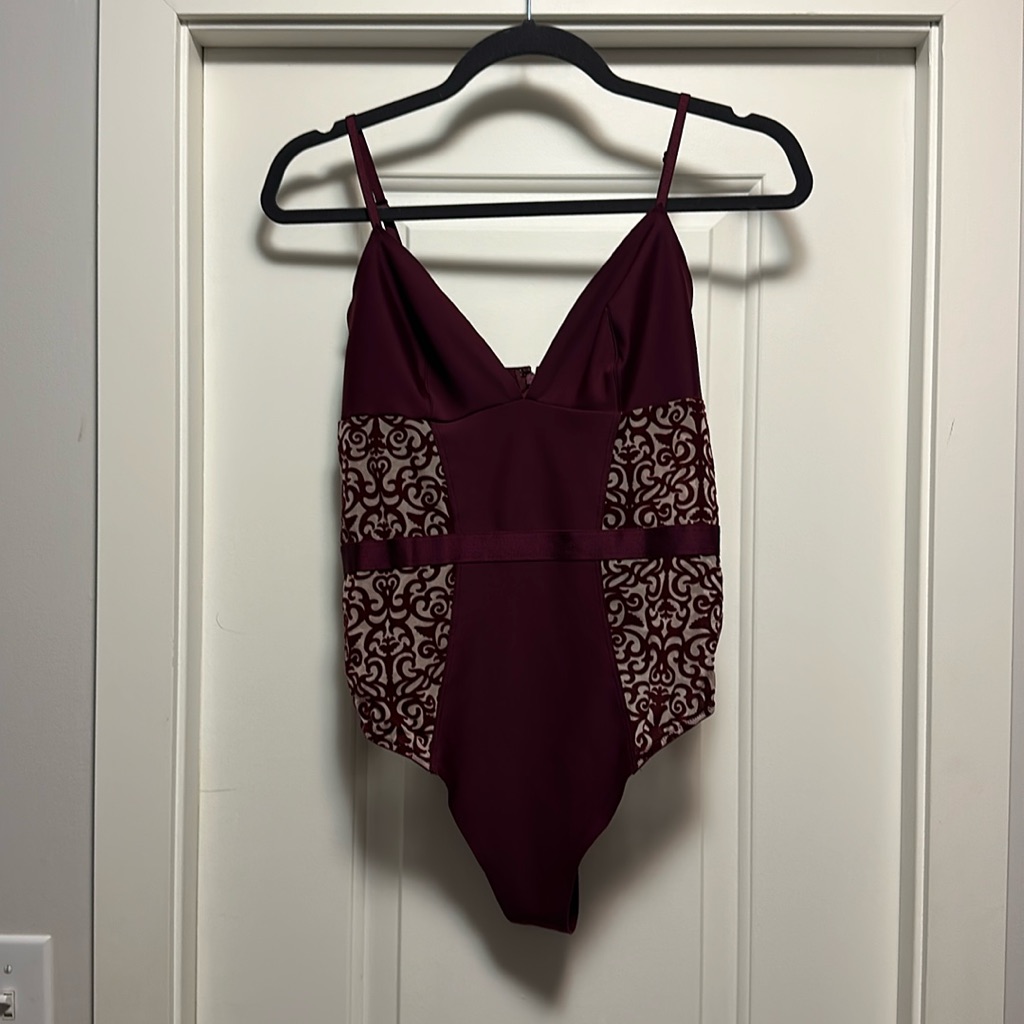 Victoria Secret Burgundy Body Suit Tank